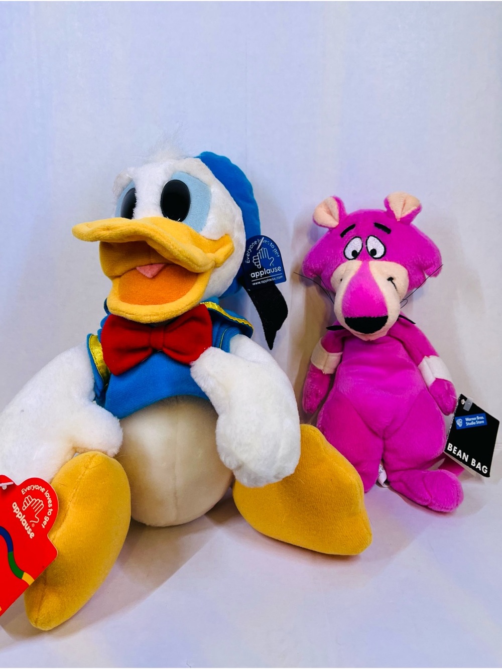 Disney Donald Duck Plush & Pink Panther Warner Bros.